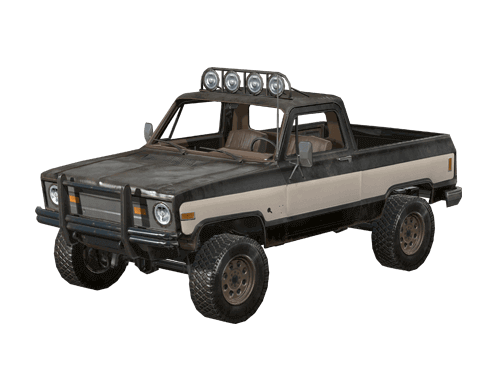 PUBG MOBILE pickup truck vehicle render
