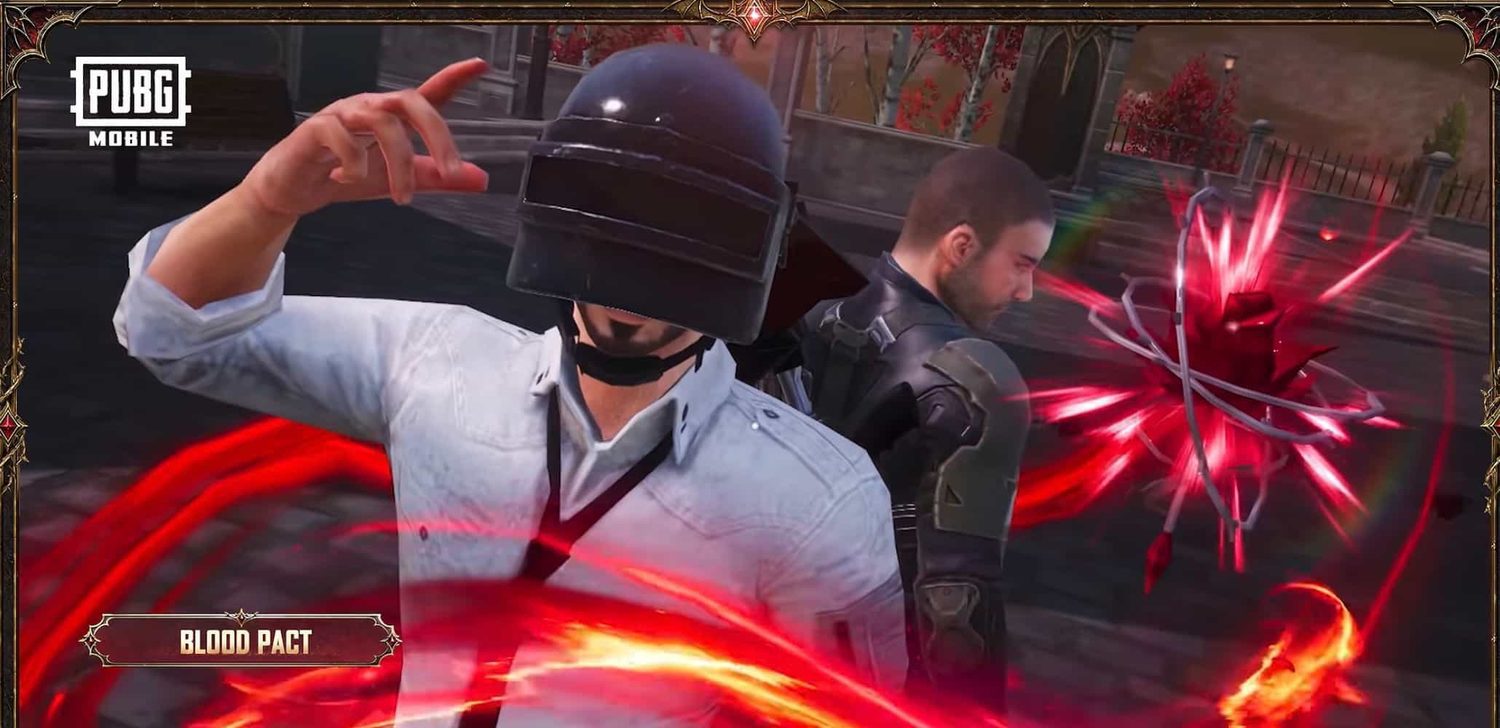 Real PUBG MOBILE screenshot of the Blood Pact ability in Midnight Hunters mode